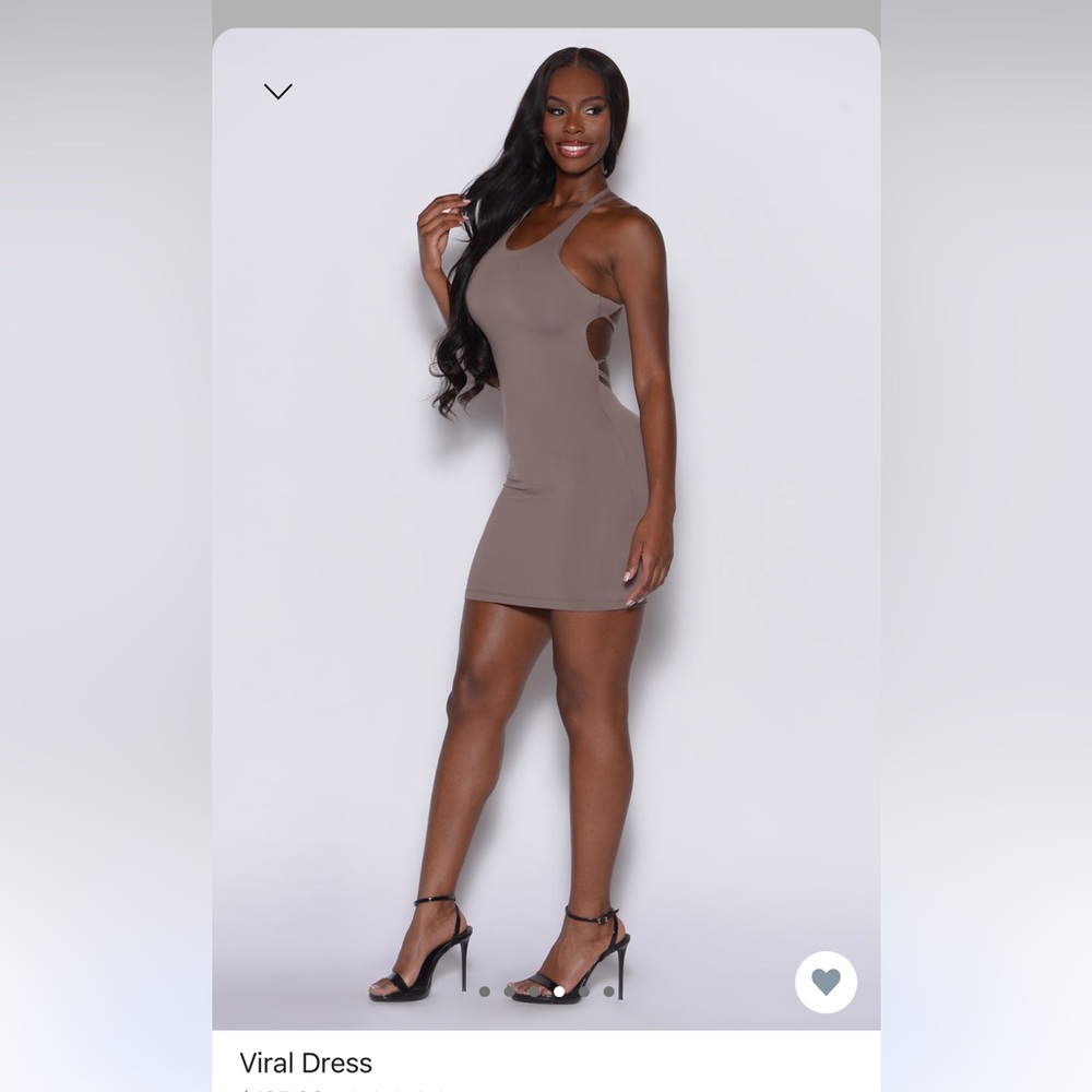 Bombshell Sportwear Viral Dress in Expresso BWT